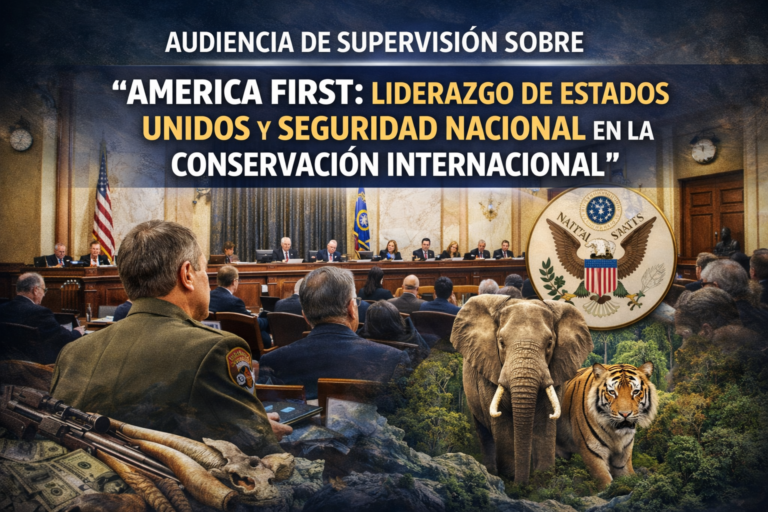 Audiencia de supervisión sobre “America First: liderazgo de Estados Unidos y seguridad nacional en la conservación internacional”